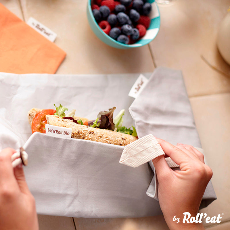 Roll'eat Boc`n`Roll BIO line Sandwich Wrap waschbarer Snackbag Brotbeutel
