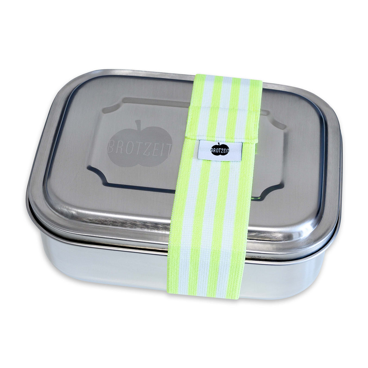 Brotzeit ZWEIER Lunchboxen Brotdose Jausenbox mit Unterteilung aus Edelstahl 100% BPA frei