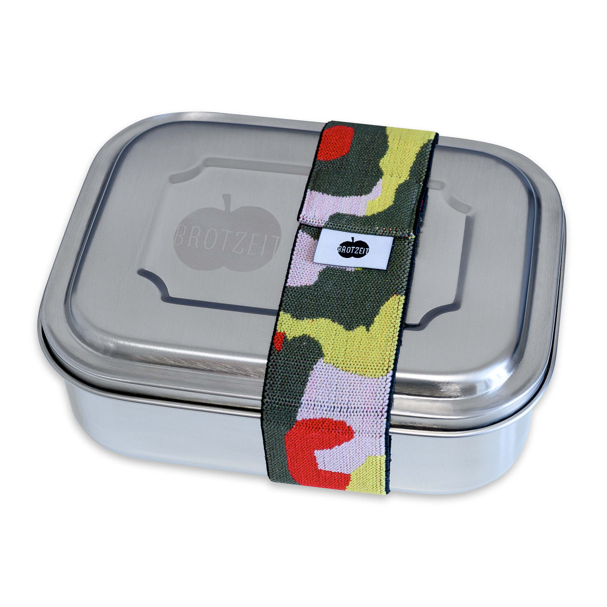 Brotzeit ZWEIER Lunchboxen Brotdose Jausenbox mit Unterteilung aus Edelstahl 100% BPA frei