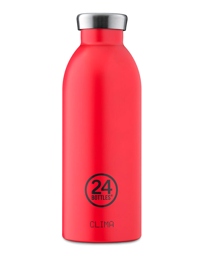 24bottles clima bottle Thermosflasche unifarben aus Edelstahl Trinkflasche 0,5l BPA frei