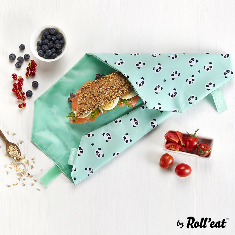 Roll'eat Boc`n`Roll ANIMALS Collection Sandwich Wrap waschbarer Snackbag Brotbeutel