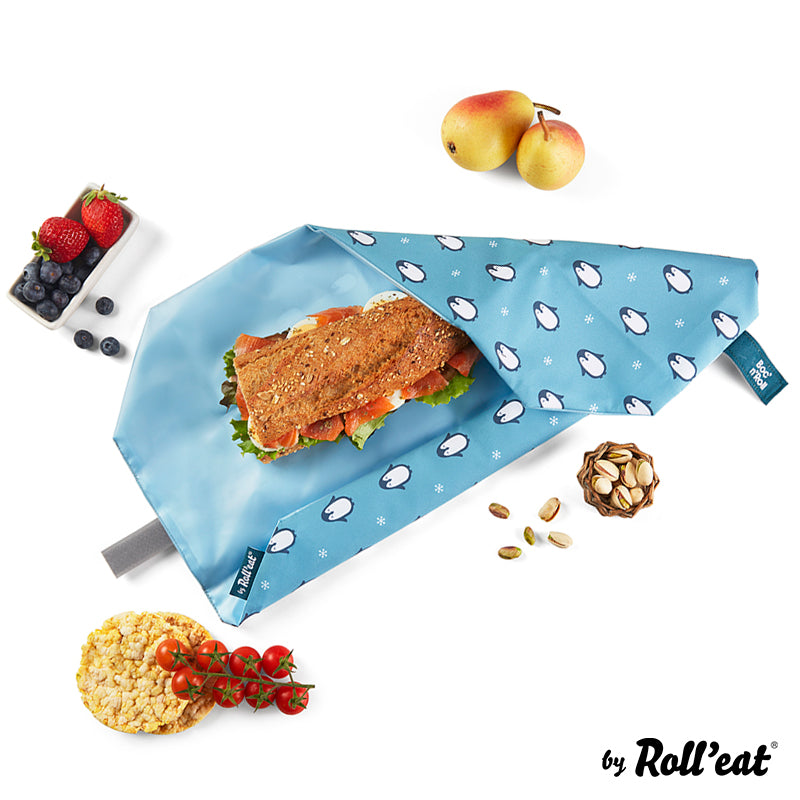 Roll'eat Boc`n`Roll ANIMALS Collection Sandwich Wrap waschbarer Snackbag Brotbeutel