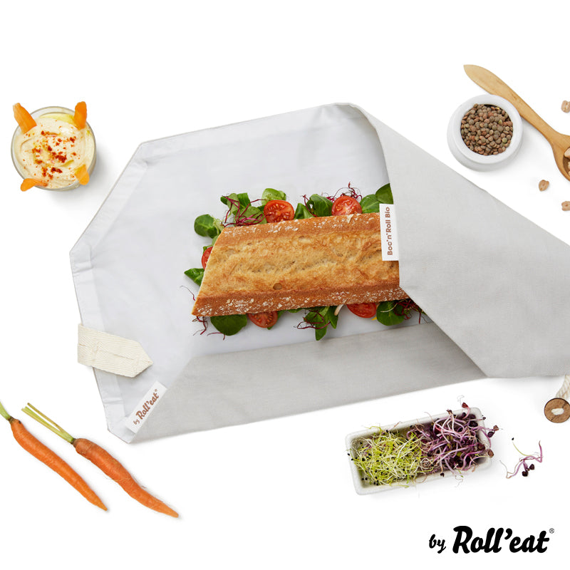 Roll'eat Boc`n`Roll BIO line Sandwich Wrap waschbarer Snackbag Brotbeutel
