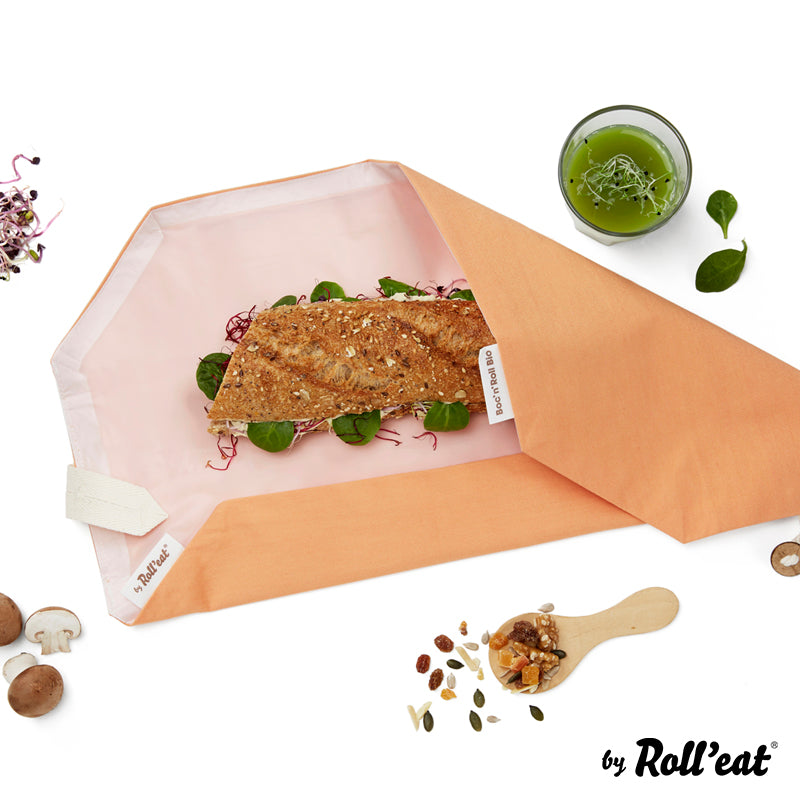 Roll'eat Boc`n`Roll BIO line Sandwich Wrap waschbarer Snackbag Brotbeutel