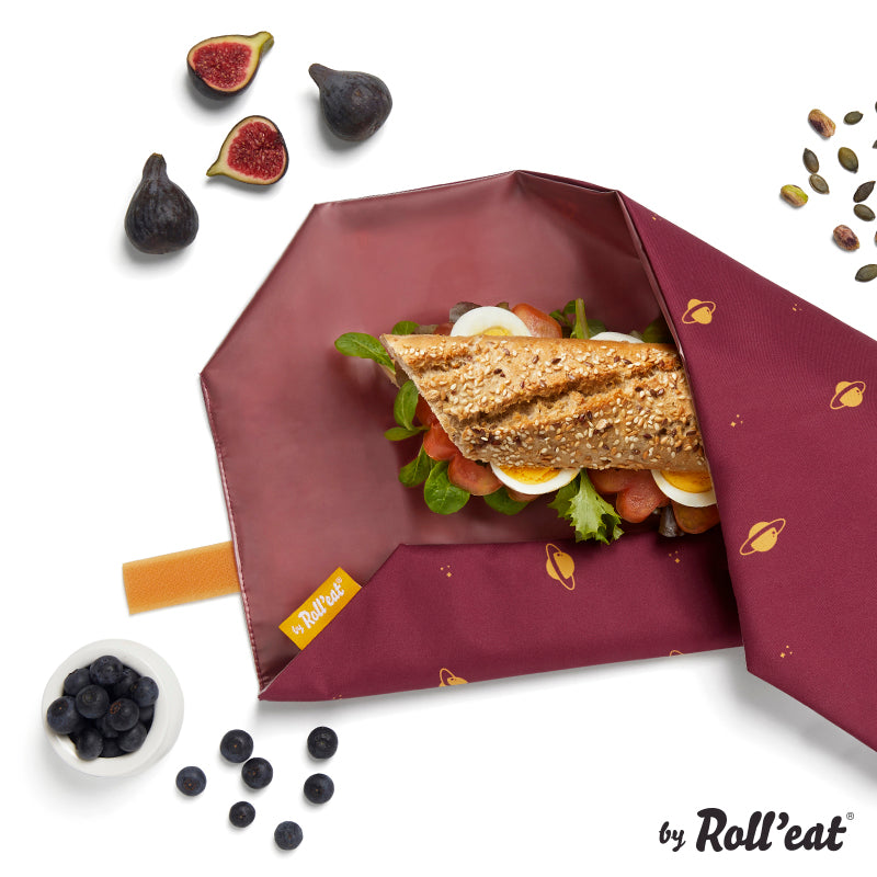 Roll'eat Boc`n`Roll ICON Collection Sandwich Wrap waschbarer Snackbag Brotbeutel
