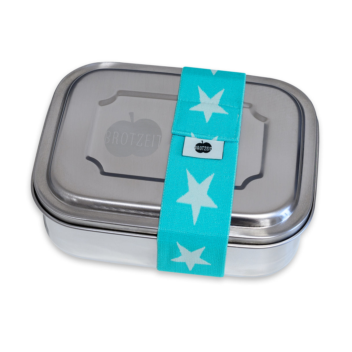 Brotzeit ZWEIER Lunchboxen Brotdose Jausenbox mit Unterteilung aus Edelstahl 100% BPA frei