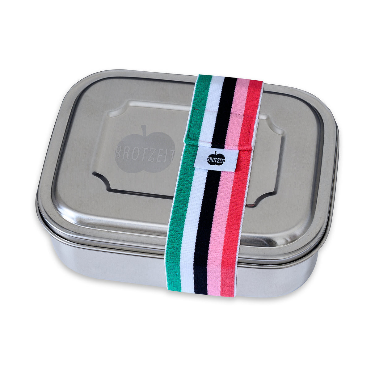 Brotzeit ZWEIER Lunchboxen Brotdose Jausenbox mit Unterteilung aus Edelstahl 100% BPA frei