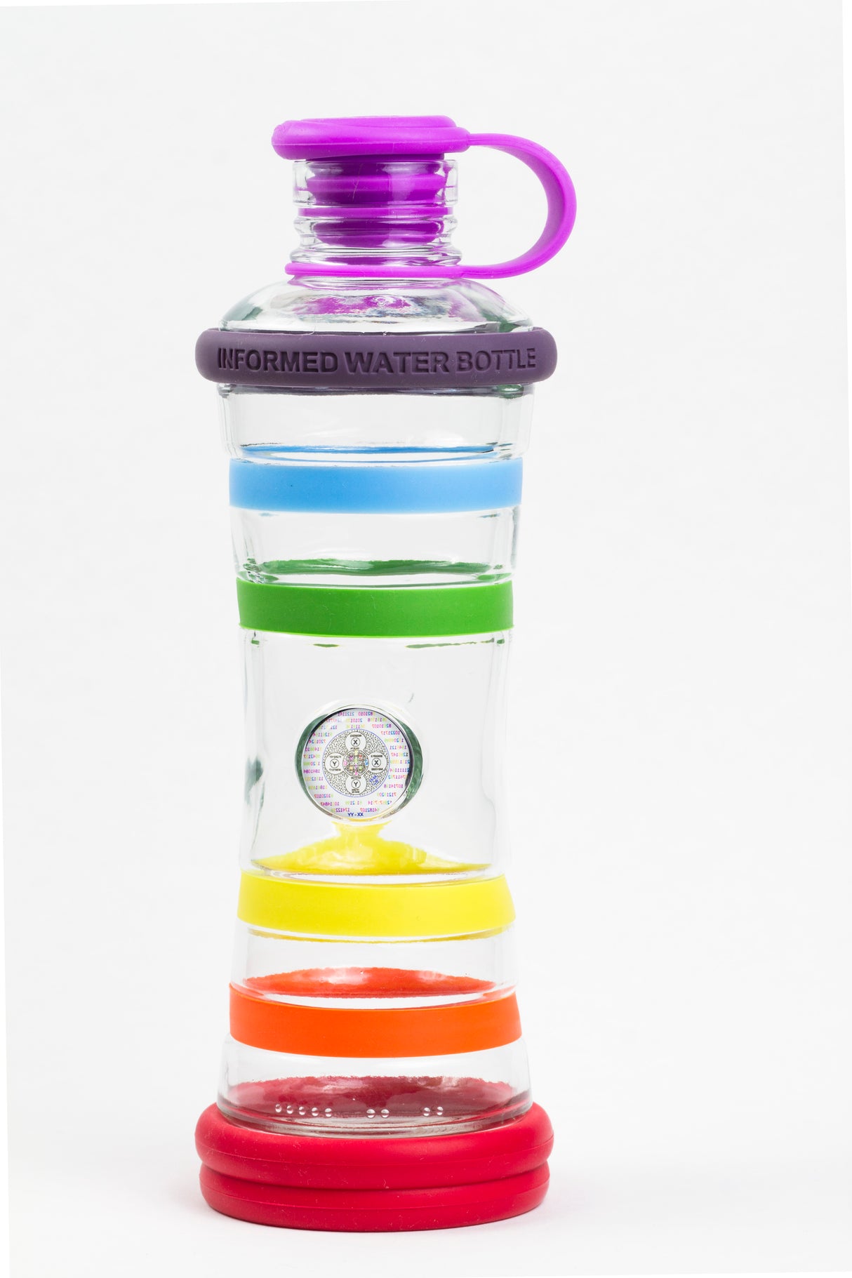 i9 informierte Wasserflasche mit Chip Sport i9bottle Chakra Flasche Poznik iglass i91422