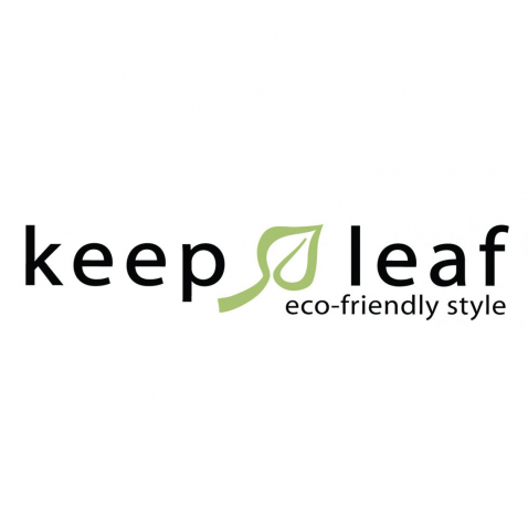 Keep Leaf Kosmetiktasche gross Toiletttasche Make up Tasche aus Bio Baumwolle waschbar Schminktasche