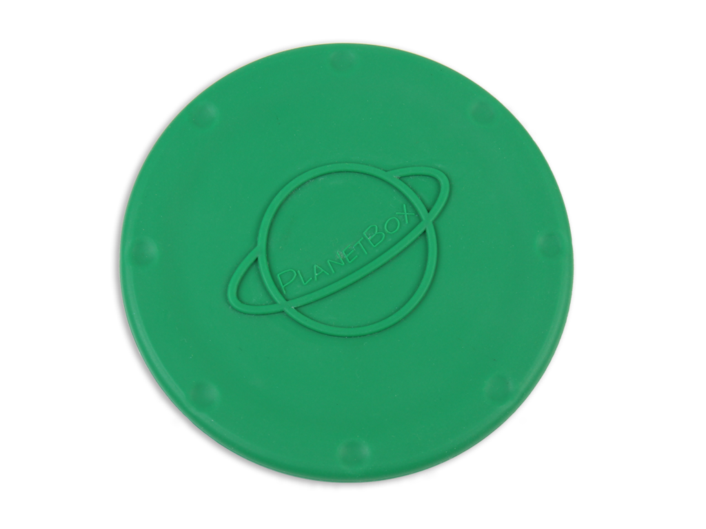 planetbox Ersatzdeckel aus Silikon für Container rund grün