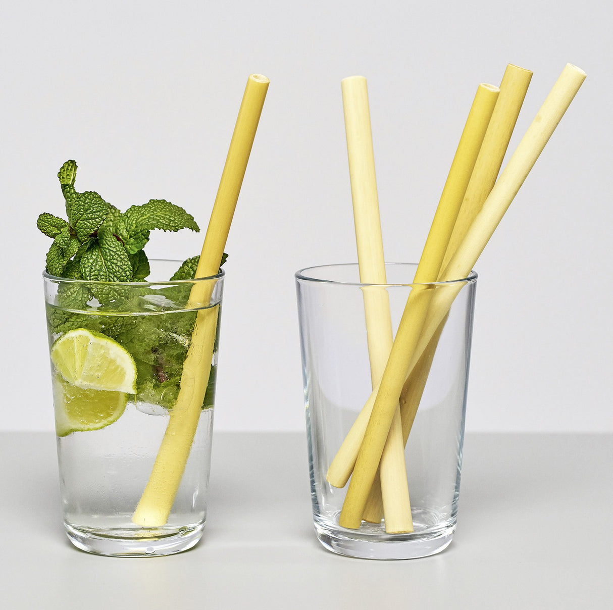 Brotzeit Trinkhalme aus Bambus 5er Set Strohhalme plastikfrei