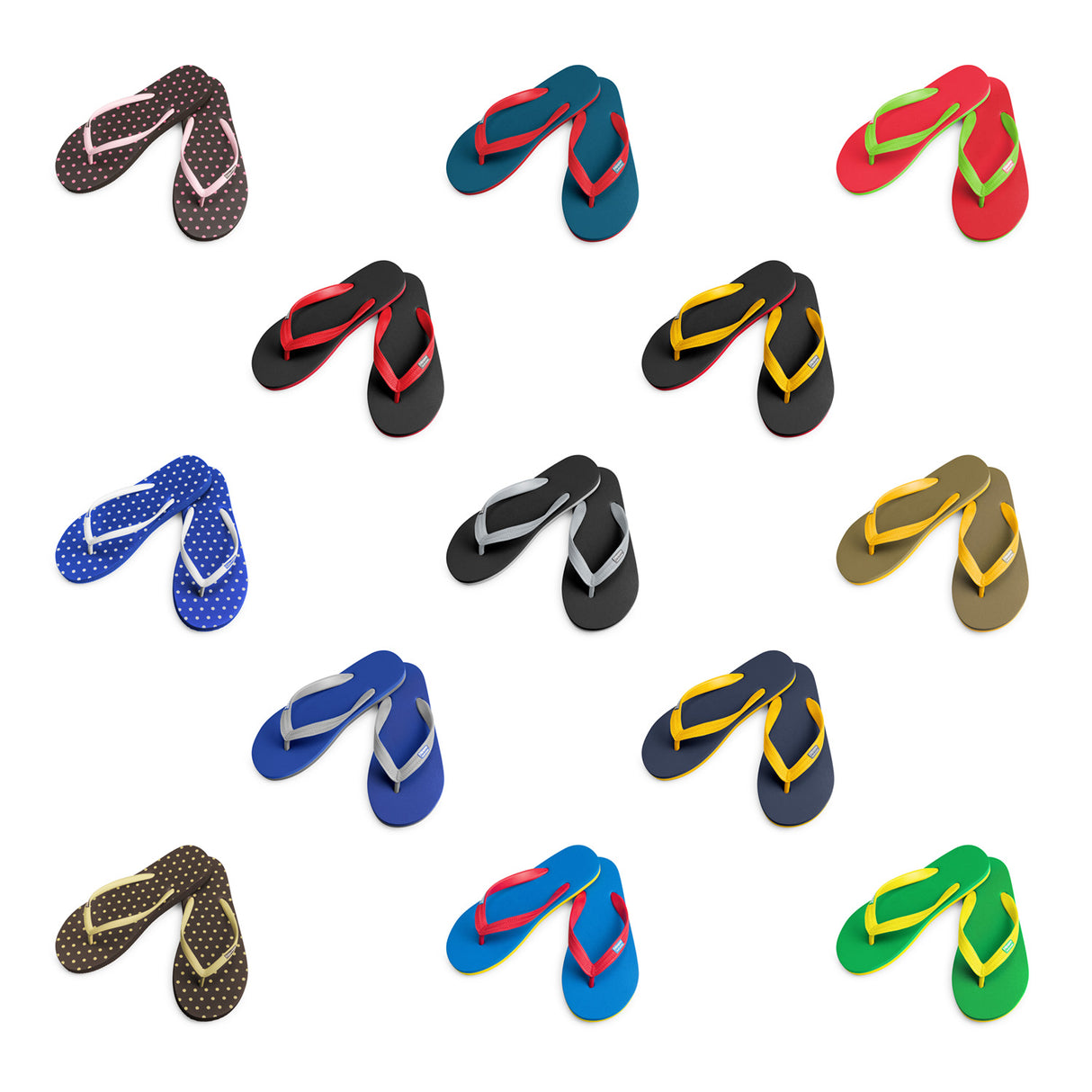 Hippobloo Flip Flop blau-grau aus Naturkautschuk BPAfrei vegan