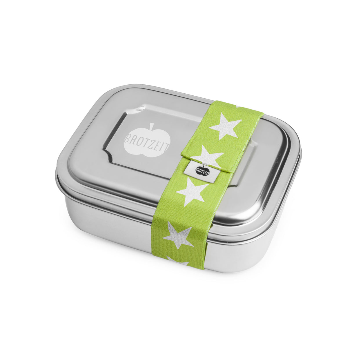 Brotzeit ZWEIER Lunchboxen Brotdose Jausenbox mit Unterteilung aus Edelstahl 100% BPA frei