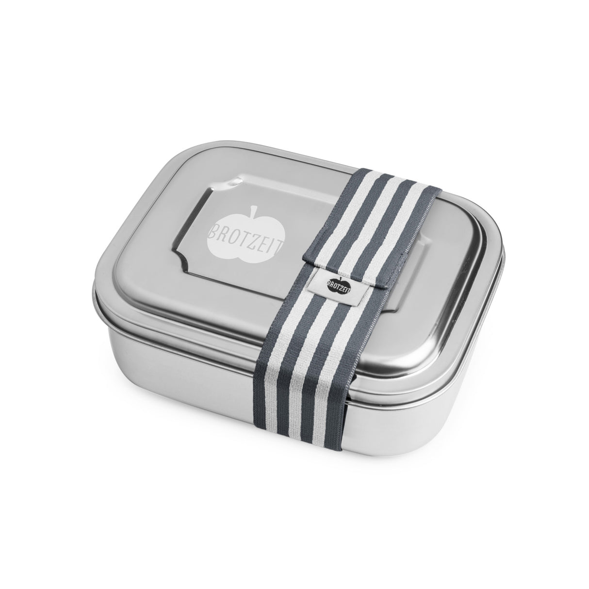 Brotzeit ZWEIER Lunchboxen Brotdose Jausenbox mit Unterteilung aus Edelstahl 100% BPA frei