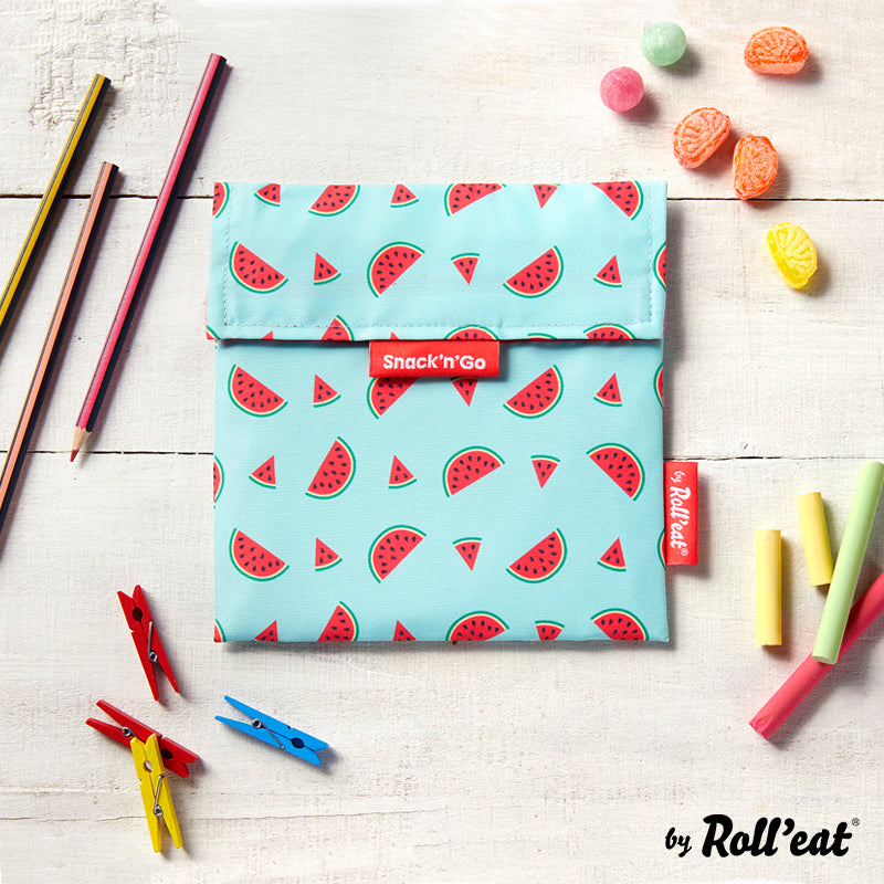 Roll'eat Snack'n'go FRUITS Lunchbag waschbarer Snackbag Brotbeutel