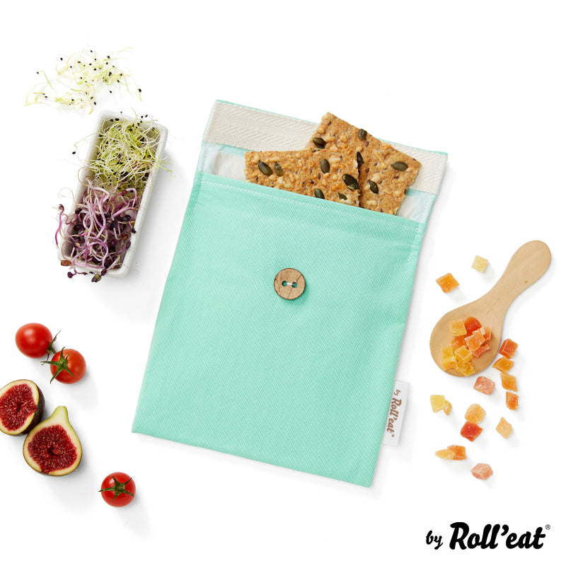 Roll'eat Snack'n'go BIO Lunchbag waschbarer Snackbag Brotbeutel