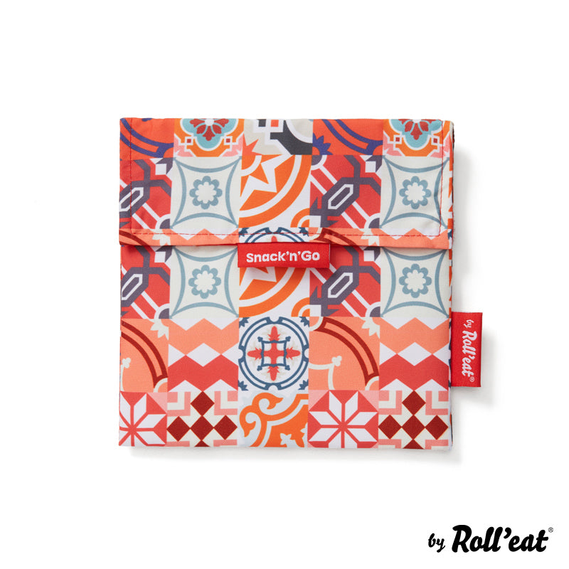 Roll'eat Snack'n'go Patchwork Lunchbag waschbarer Snackbag Brotbeutel
