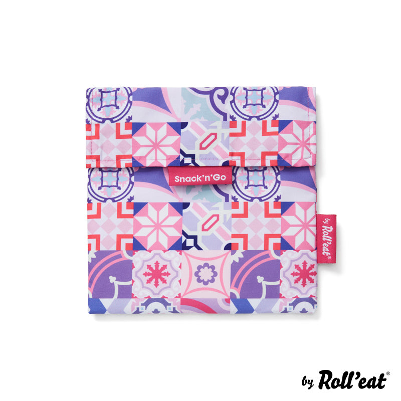 Roll'eat Snack'n'go Patchwork Lunchbag waschbarer Snackbag Brotbeutel