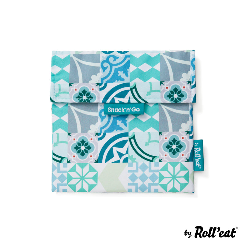 Roll'eat Snack'n'go Patchwork Lunchbag waschbarer Snackbag Brotbeutel