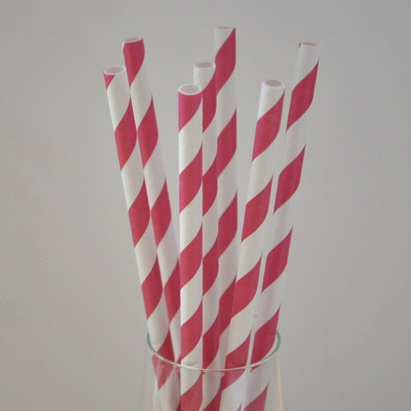 Paper straws biodegradable 25 pieces paper straws