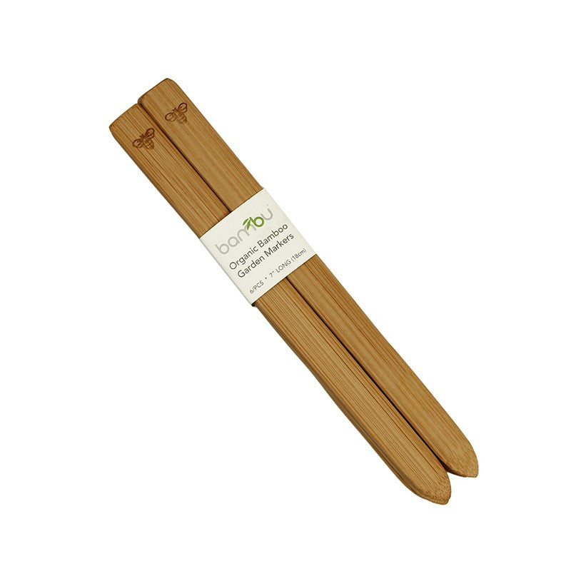 bambu Garten Marker 6er Set aus Bambus bamboo Beet Markierer