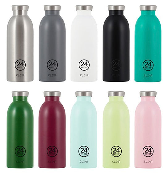 24bottles clima bottle Thermosflasche unifarben aus Edelstahl Trinkflasche 0,5l BPA frei