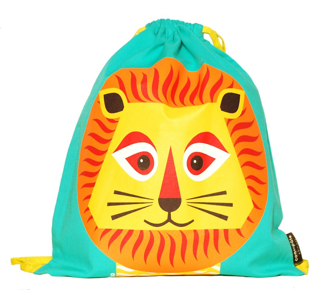 COQ EN PATE Gym Bag Children's Bag Sports Bag Bag 100% Organic Cotton GOTS