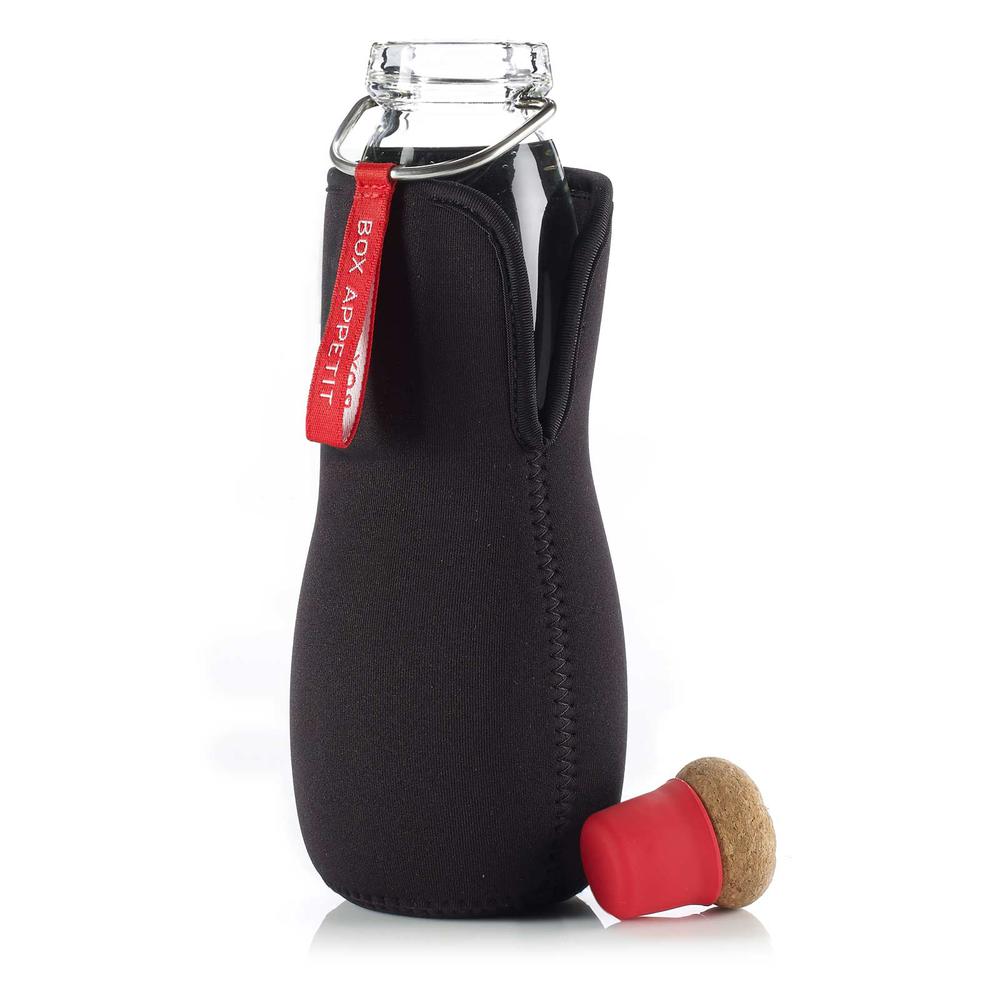 eau good glass Trinkflasche mit Aktivkohle Wasserkaraffe Glas 0,6l