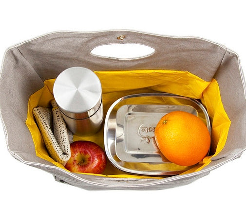 Fluf Lunchbag aus Biobaumwolle GOTS Jausentasche Brotbeutel Jausensackerl