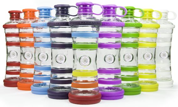 i9 informierte Wasserflasche mit Chip Sport i9bottle Chakra Flasche Poznik iglass i91422