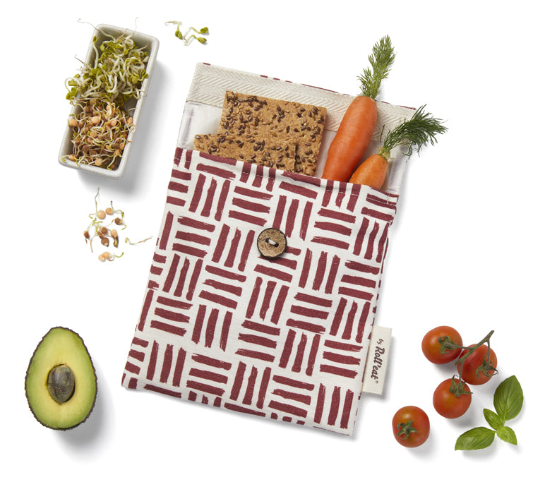 Roll'eat Snack'n'go BIO line ETNIA Collection Lunchbag waschbarer Snackbag Brotbeutel