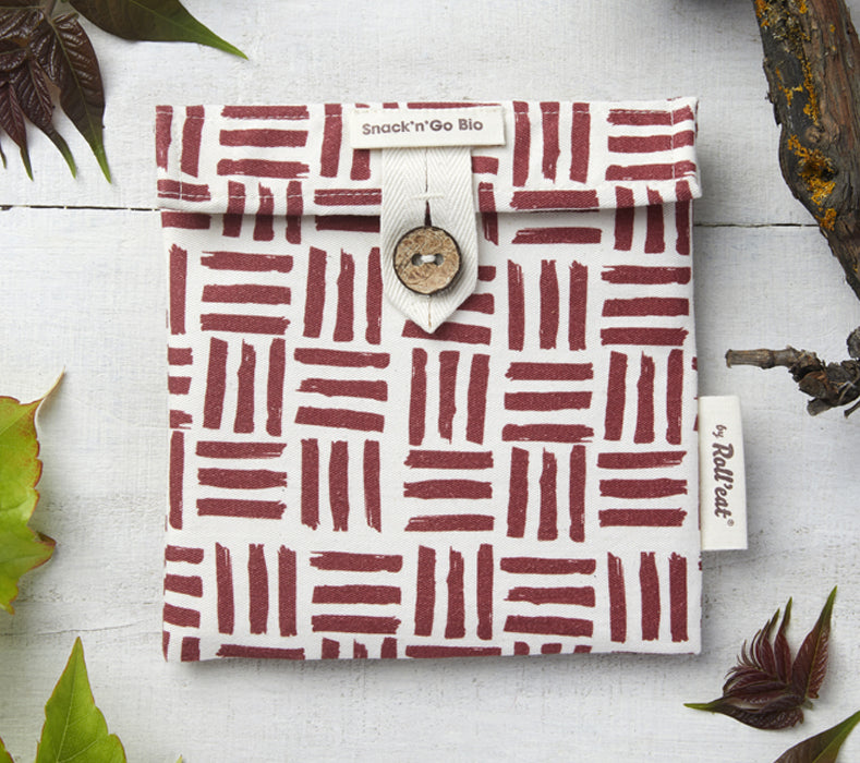 Roll'eat Snack'n'go BIO line ETNIA Collection Lunchbag waschbarer Snackbag Brotbeutel