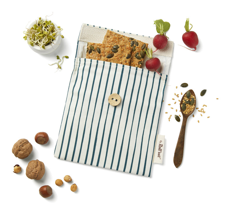 Roll'eat Snack'n'go BIO line ETNIA Collection Lunchbag waschbarer Snackbag Brotbeutel