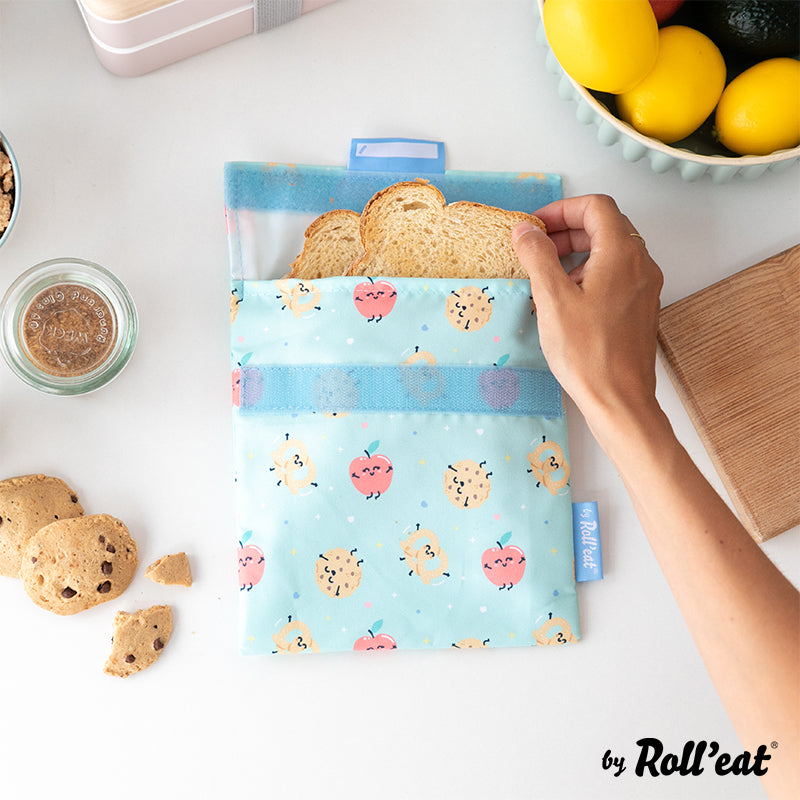 Roll'eat Snack'n'go Mr. WONDERFUL Lunchbag waschbarer Snackbag Brotbeutel