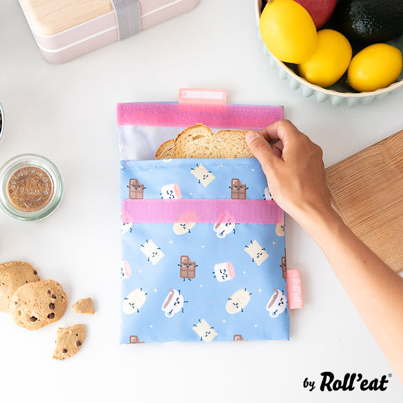 Roll'eat Snack'n'go Mr. WONDERFUL Lunchbag waschbarer Snackbag Brotbeutel