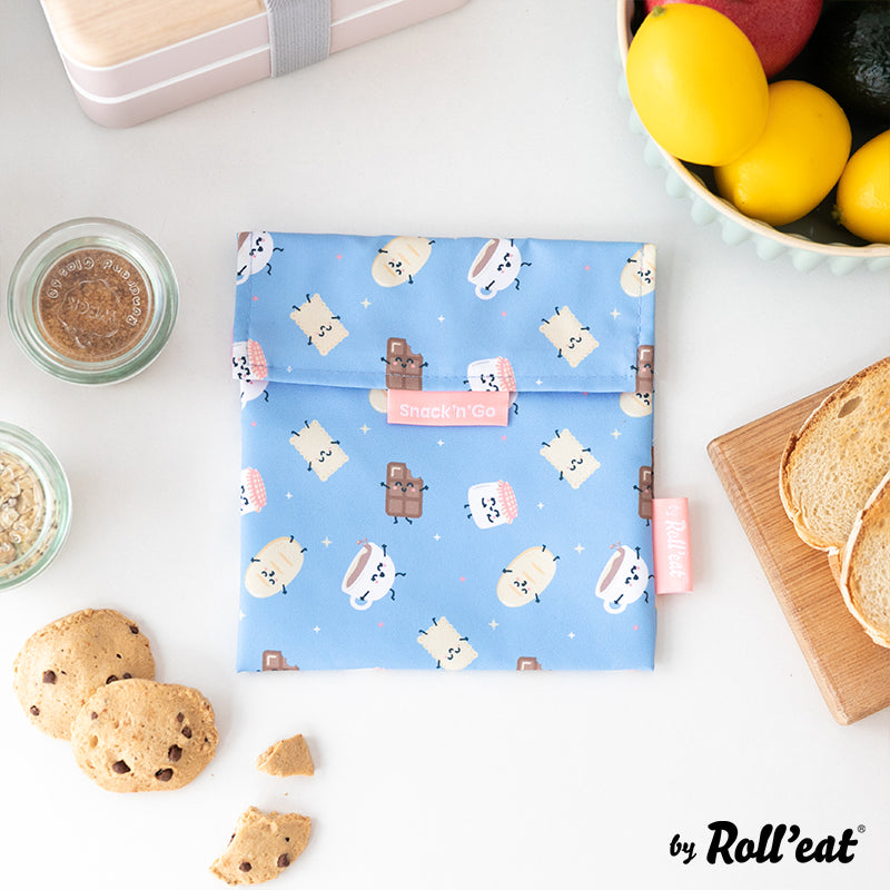 Roll'eat Snack'n'go Mr. WONDERFUL Lunchbag waschbarer Snackbag Brotbeutel