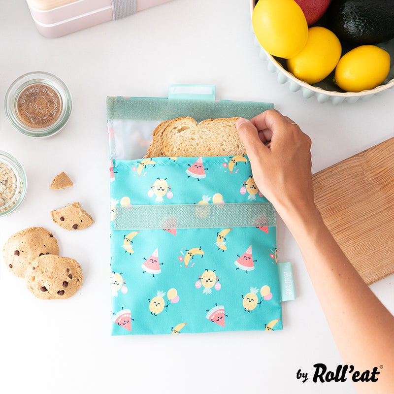 Roll'eat Snack'n'go Mr. WONDERFUL Lunchbag waschbarer Snackbag Brotbeutel