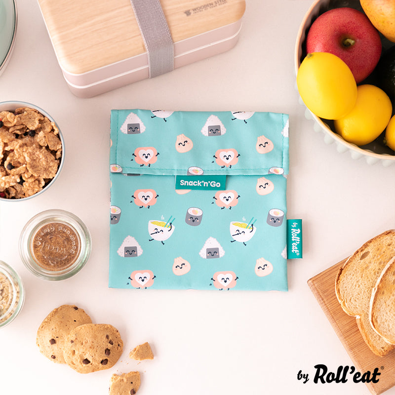 Roll'eat Snack'n'go Mr. WONDERFUL Lunchbag waschbarer Snackbag Brotbeutel