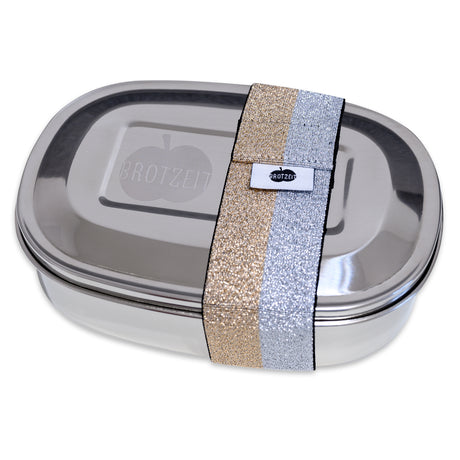 Brotzeit MAGIC lunch boxes lunch box snack box with removable dividers made of stainless steel