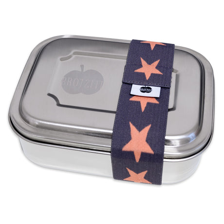 Brotzeit ZWEIER Lunchboxen Brotdose Jausenbox mit Unterteilung aus Edelstahl 100% BPA frei