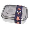 Brotzeit ZWEIER Lunchboxen Brotdose Jausenbox mit Unterteilung aus Edelstahl 100% BPA frei
