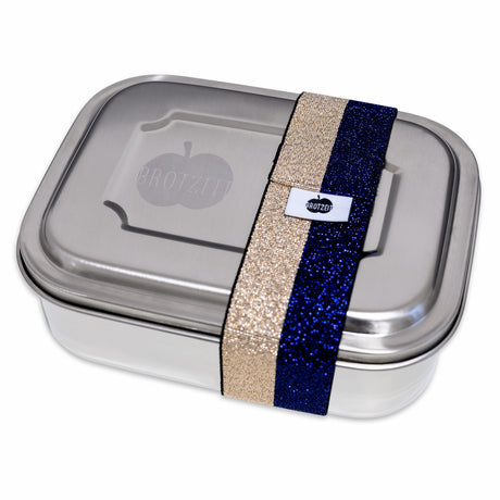 Brotzeit ZWEIER Lunchboxen Brotdose Jausenbox mit Unterteilung aus Edelstahl 100% BPA frei