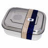 Brotzeit ZWEIER Lunchboxen Brotdose Jausenbox mit Unterteilung aus Edelstahl 100% BPA frei