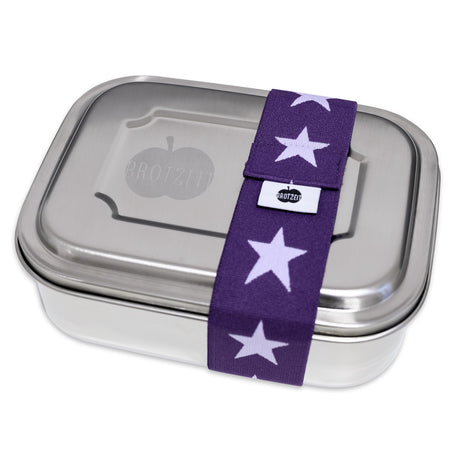 Brotzeit ZWEIER Lunchboxen Brotdose Jausenbox mit Unterteilung aus Edelstahl 100% BPA frei