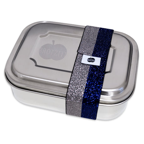 Brotzeit ZWEIER Lunchboxen Brotdose Jausenbox mit Unterteilung aus Edelstahl 100% BPA frei