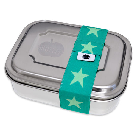 Brotzeit ZWEIER Lunchboxen Brotdose Jausenbox mit Unterteilung aus Edelstahl 100% BPA frei