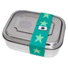 Brotzeit ZWEIER Lunchboxen Brotdose Jausenbox mit Unterteilung aus Edelstahl 100% BPA frei