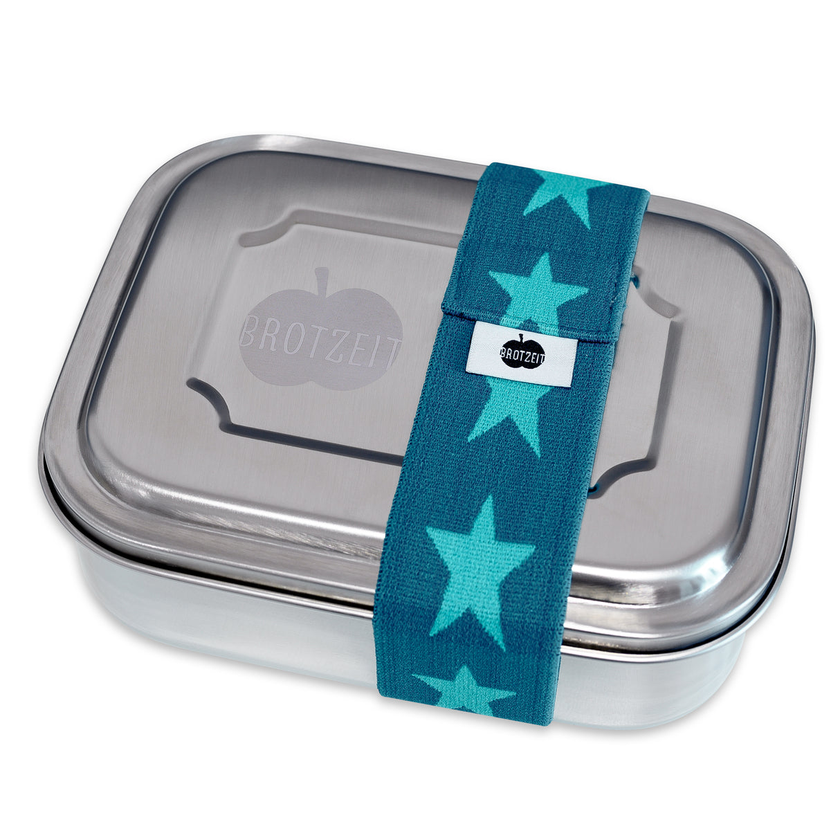 Brotzeit TWO lunch boxes lunch box snack box with dividers made of stainless steel 100% BPA free