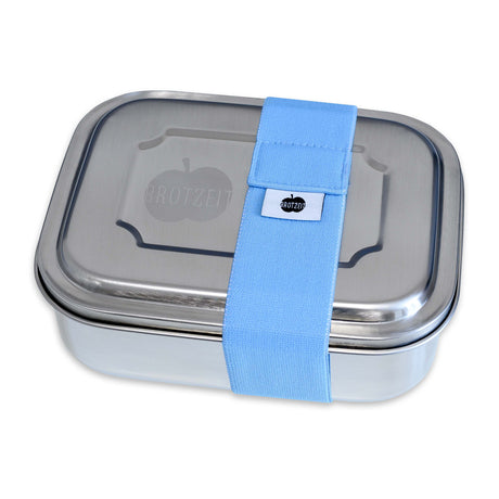 Brotzeit ZWEIER Lunchboxen Brotdose Jausenbox mit Unterteilung aus Edelstahl 100% BPA frei