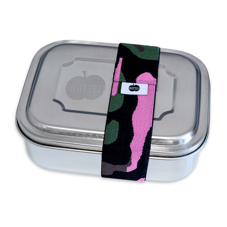 Brotzeit ZWEIER Lunchboxen Brotdose Jausenbox mit Unterteilung aus Edelstahl 100% BPA frei